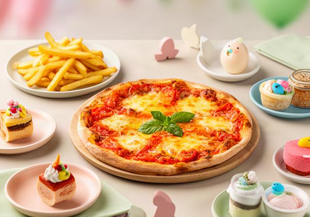 Menu per bambini durante una cerimonia a Verona con pizza gourmet, patatine e piccoli dessert